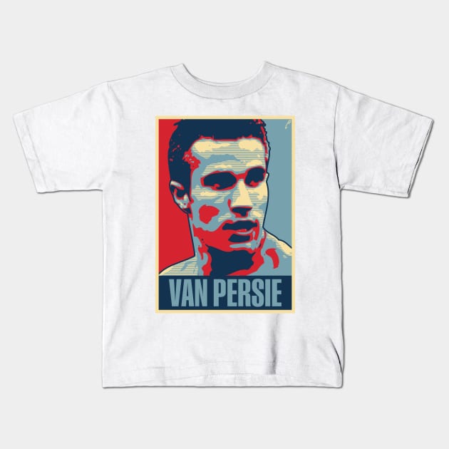 Van Persie Kids T-Shirt by DAFTFISH